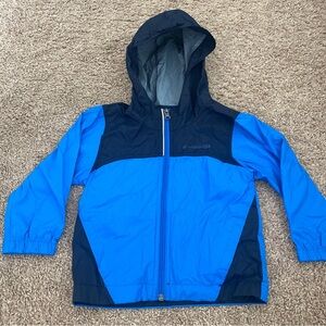 Columbia Two-Tone Blue and Black Hooded Jacket